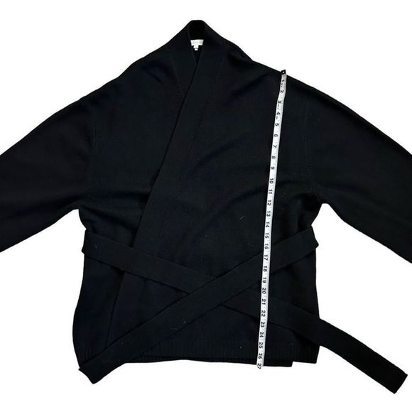 Naked Cashmere Black Belted Open Front Long Sleeve Cardigan N20868 Size Large - Picture 11 of 14